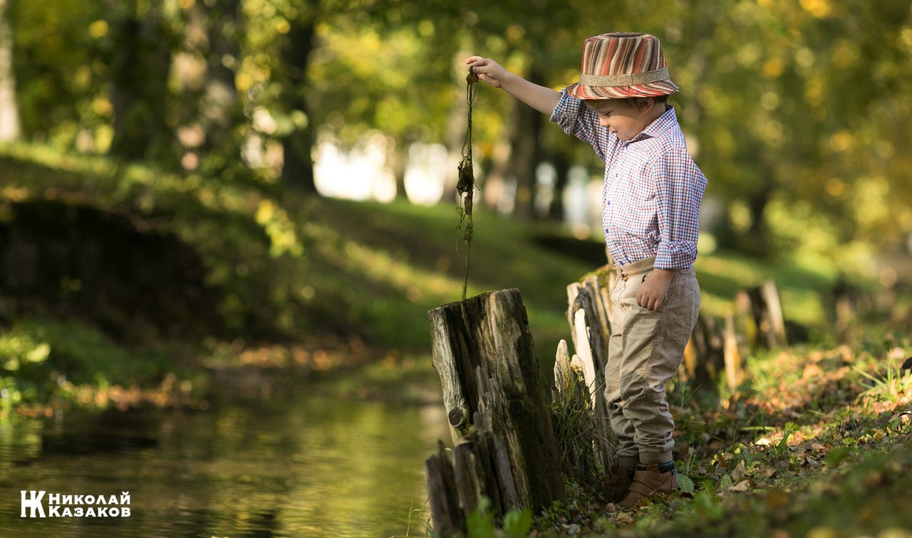 Детская фотосессия на природе. Николай Казаков. Профессиональный фотограф. Преподаватель фотографии