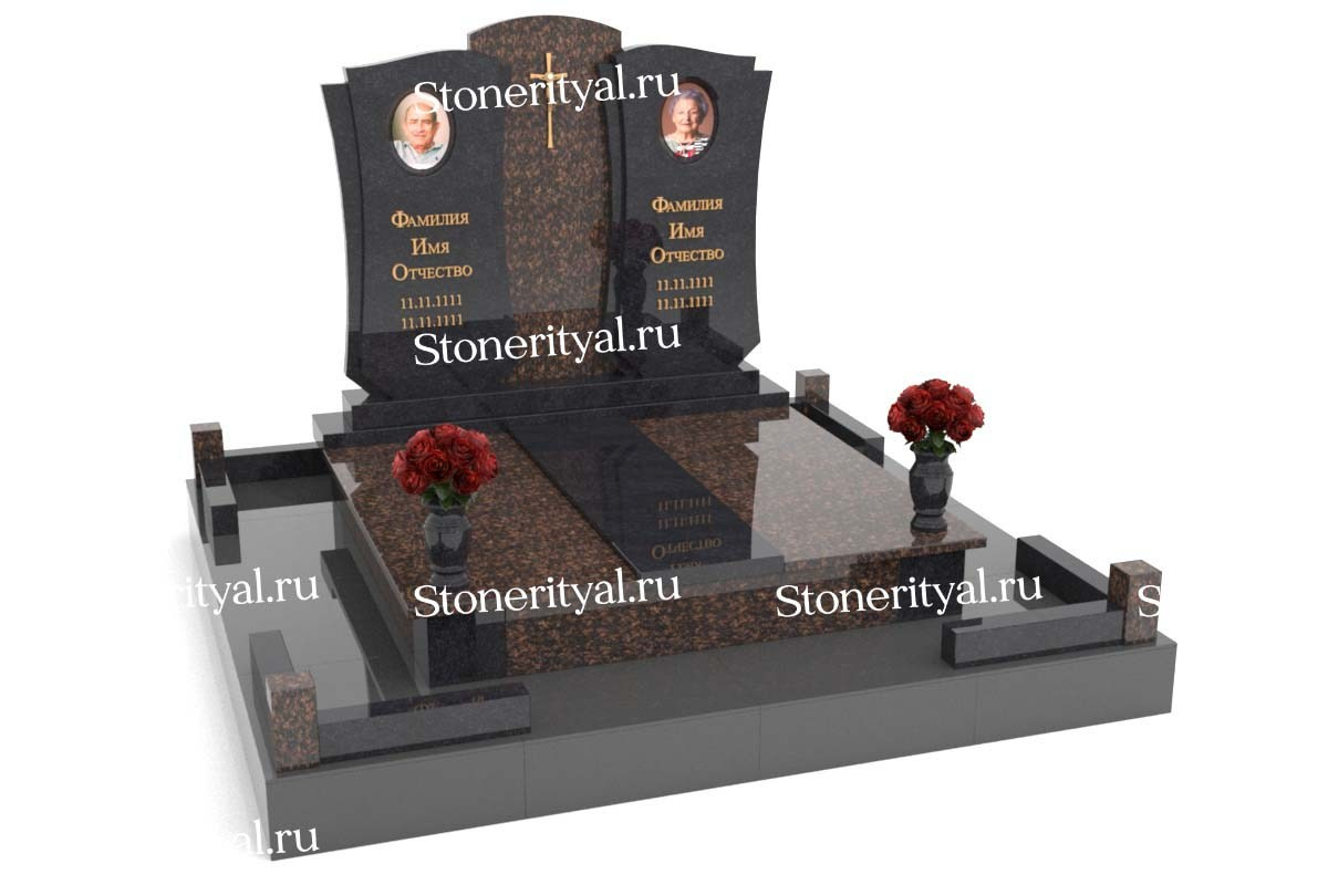 Семейные памятники. Изготовление и установка памятников в Москве и МО
