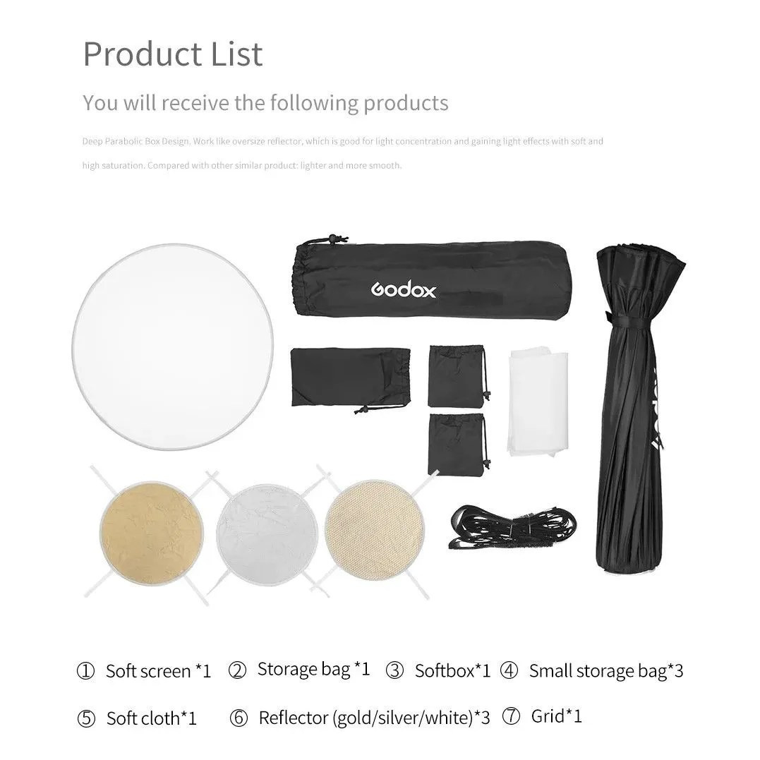 Софтбокс Godox AD-S85S быстроскладной с байонетом Godox в аренду в СПб