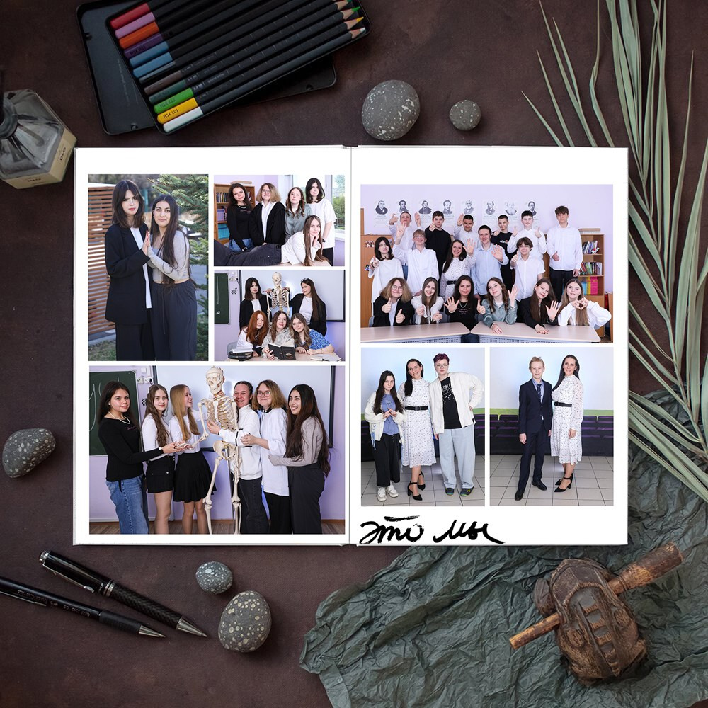 АЛЬБОМ 10 разворотов (20 страниц) ШКОЛА. Школьный фотограф Олеся Галатова