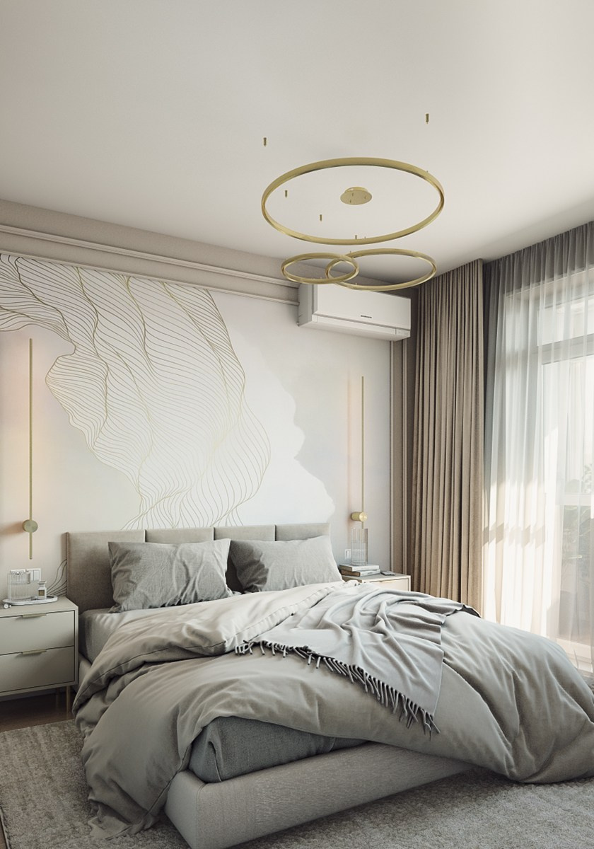 Однокомнатная квартира в г. Ессентуки для сдачи в аренду. Дизайн интерьера, 3D визуализация и 3D моделирование. Создание проектов и чертежей. КМВ: Кисловодск, Пятигорск, Ессентуки и удаленно