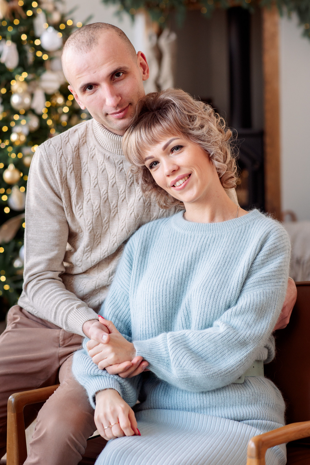 Новогодняя семейная фотосессия. Студия Мускат. Семейный и детский фотограф в Пензе Анна Михайлова