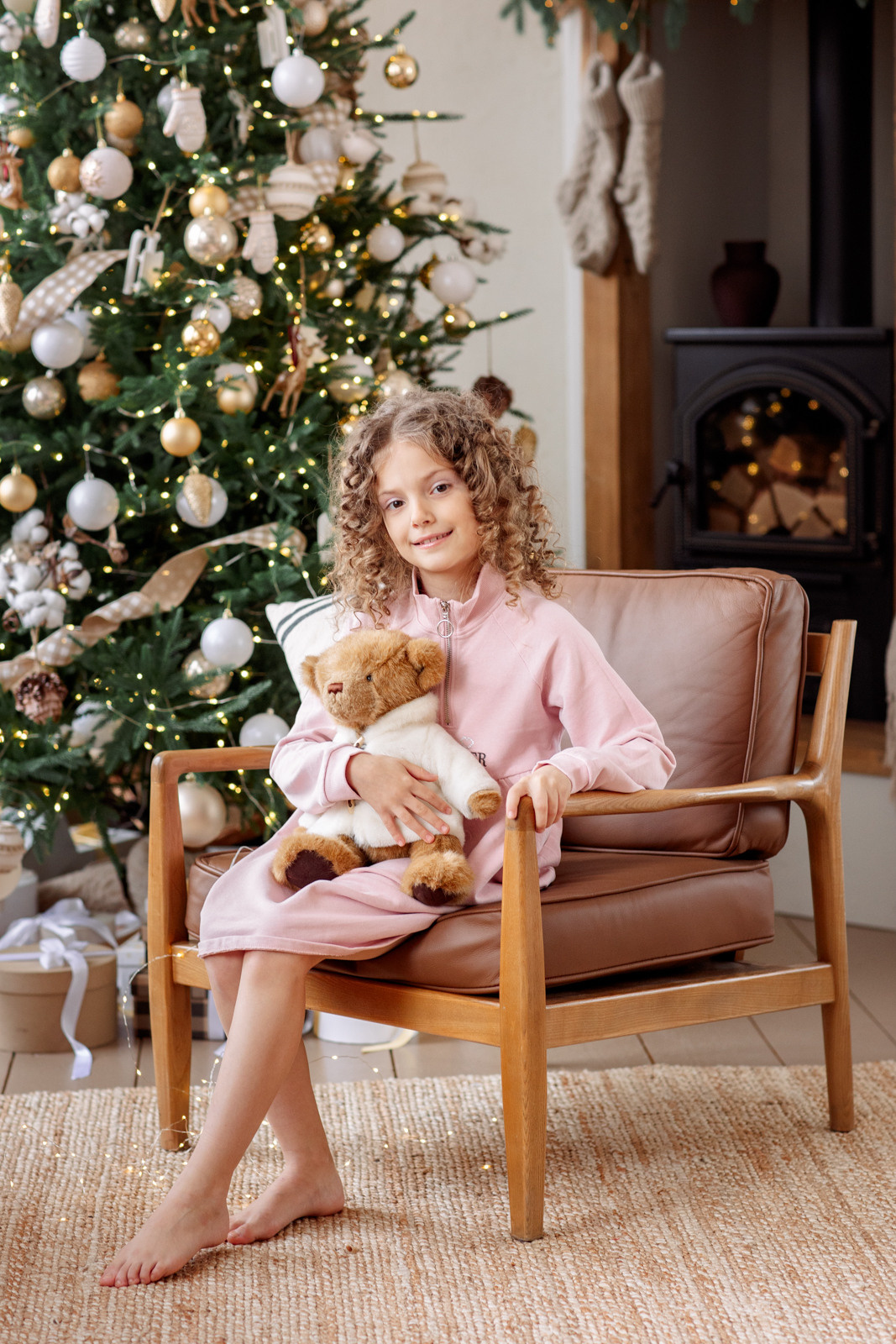 Новогодняя семейная фотосессия. Студия Мускат. Семейный и детский фотограф в Пензе Анна Михайлова