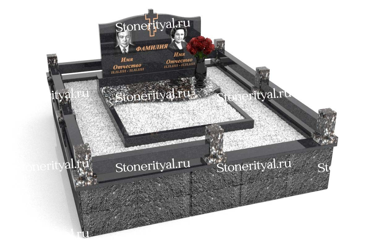 Семейные памятники. Изготовление и установка памятников в Москве и МО