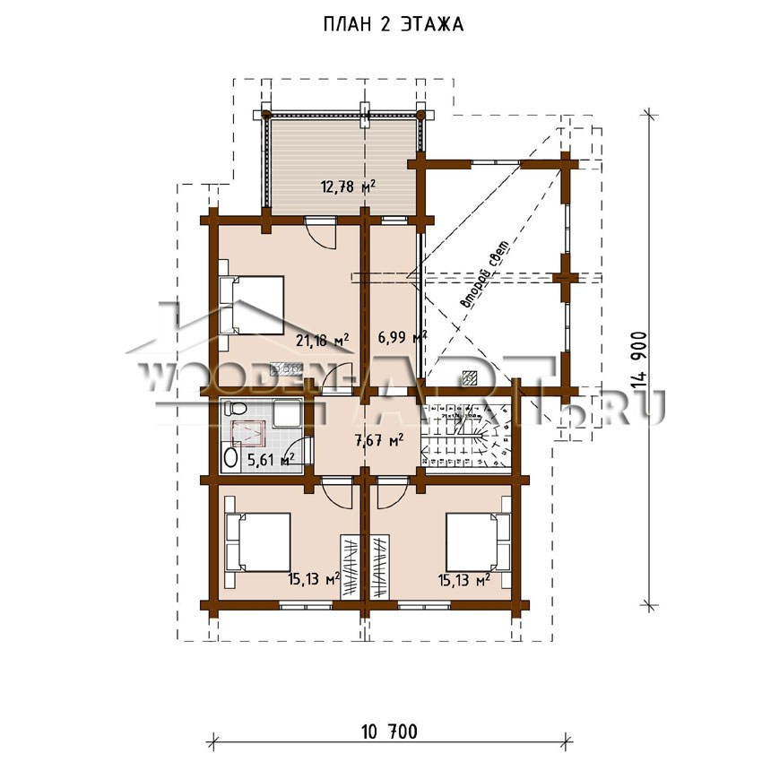 «Борисово» 308 кв. м. Проекты деревянных домов