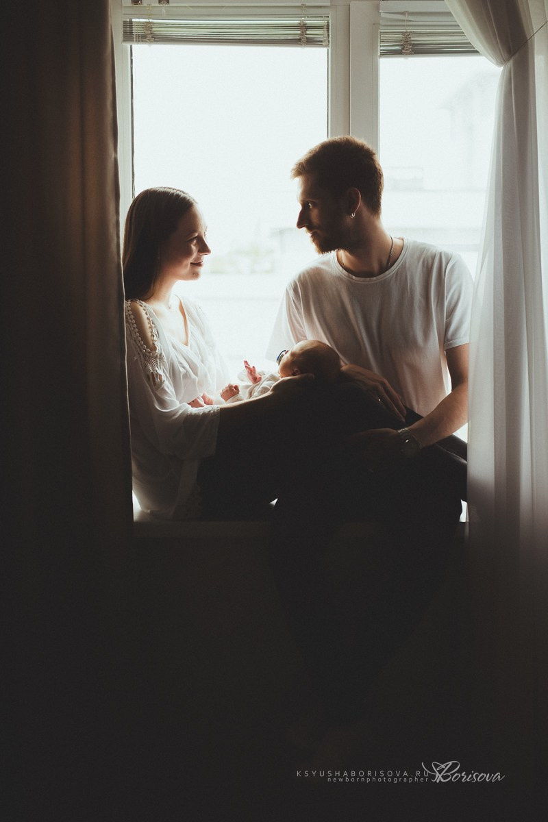 Фотосессия дома с новорожденным. Фотограф новорожденных в Магнитогорске Ксюша Борисова