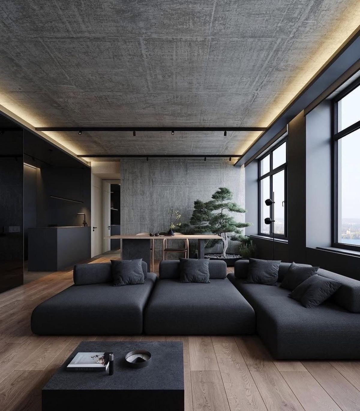 Современный стиль. Металл и Пламя — студия дизайна