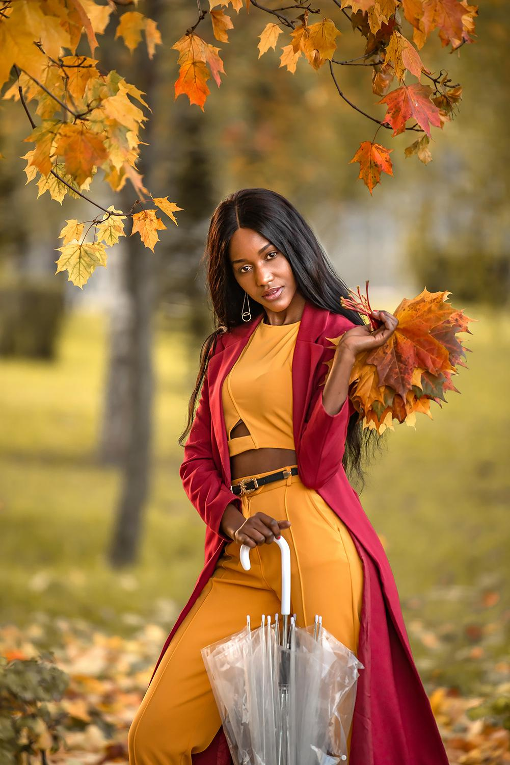 Профессиональная съемка осенней фотосессии