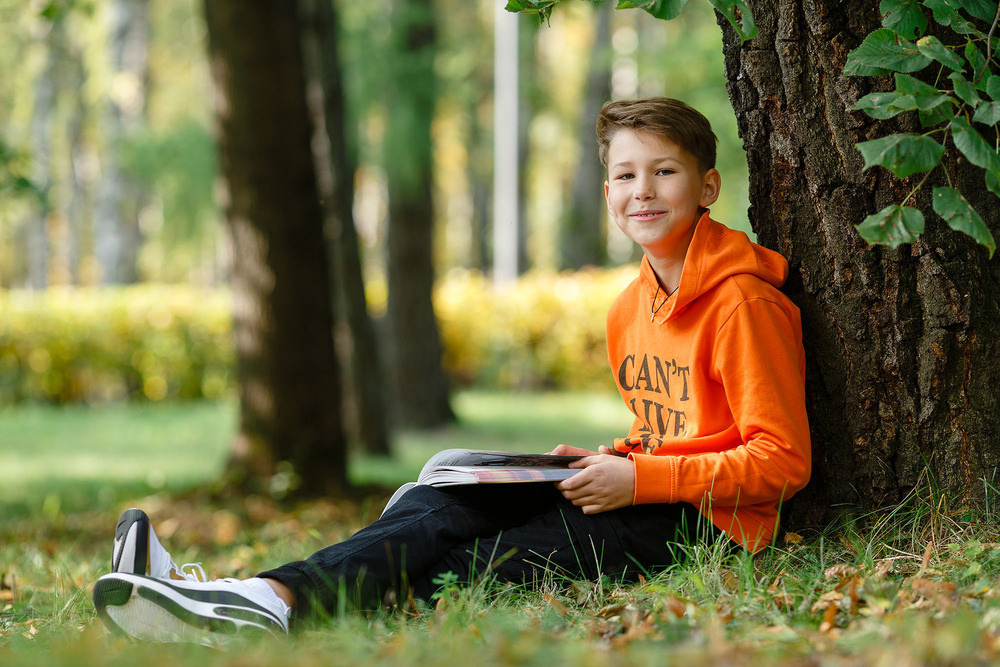 Прогулка в парке. Классный фотограф, по мнению школьников