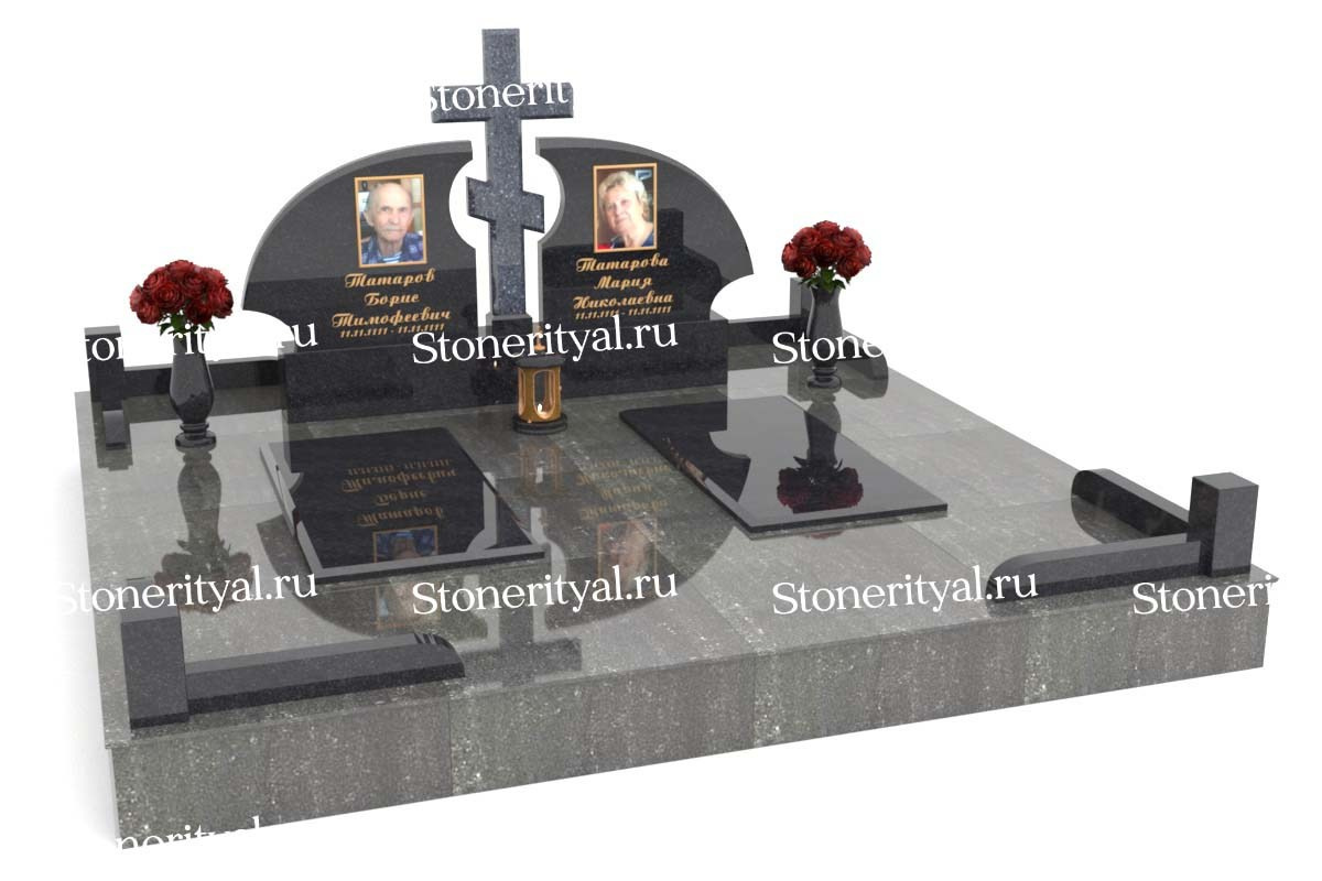 Семейные памятники. Изготовление и установка памятников в Москве и МО