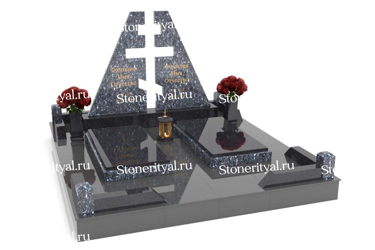 Семейные памятники. Изготовление и установка памятников в Москве и МО