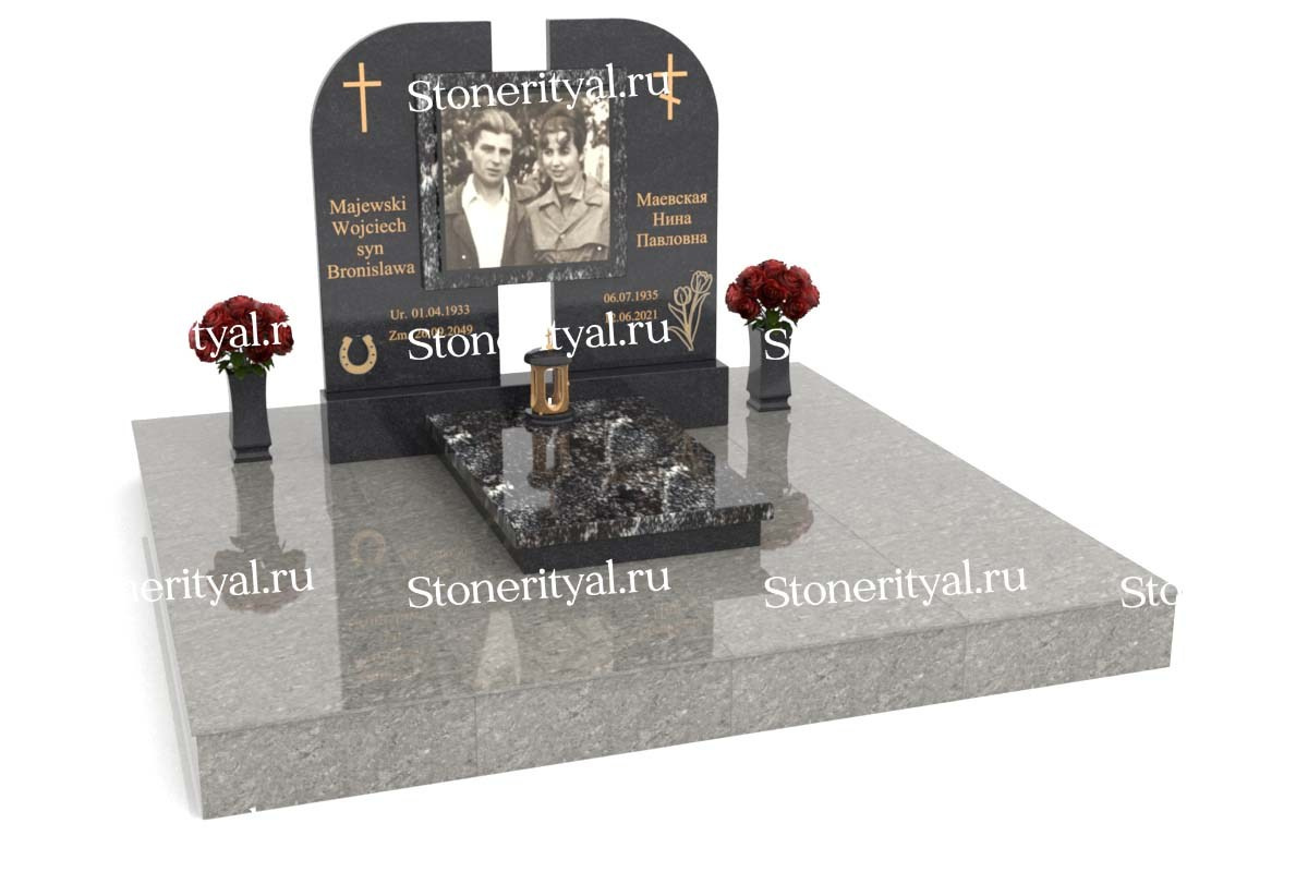 Семейные памятники. Изготовление и установка памятников в Москве и МО