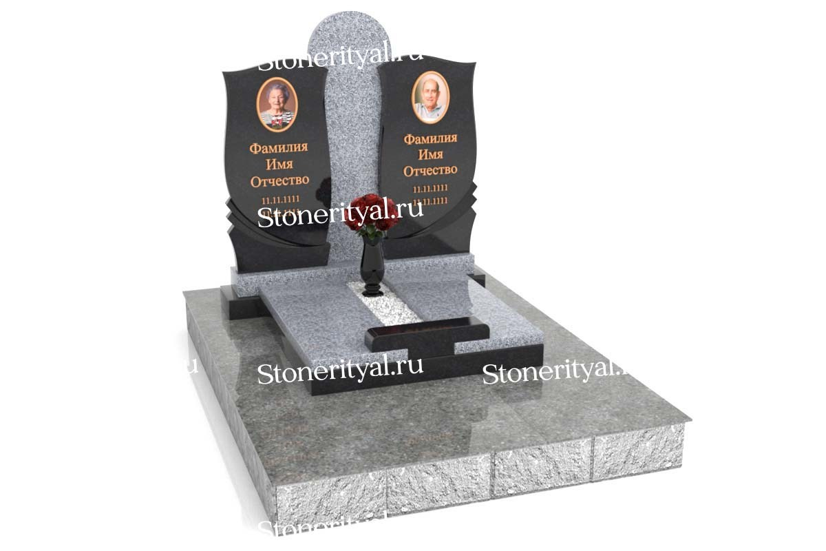 Семейные памятники. Изготовление и установка памятников в Москве и МО