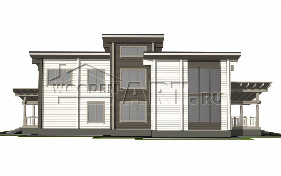 «Знаменское» 365 кв. м. Проекты деревянных домов