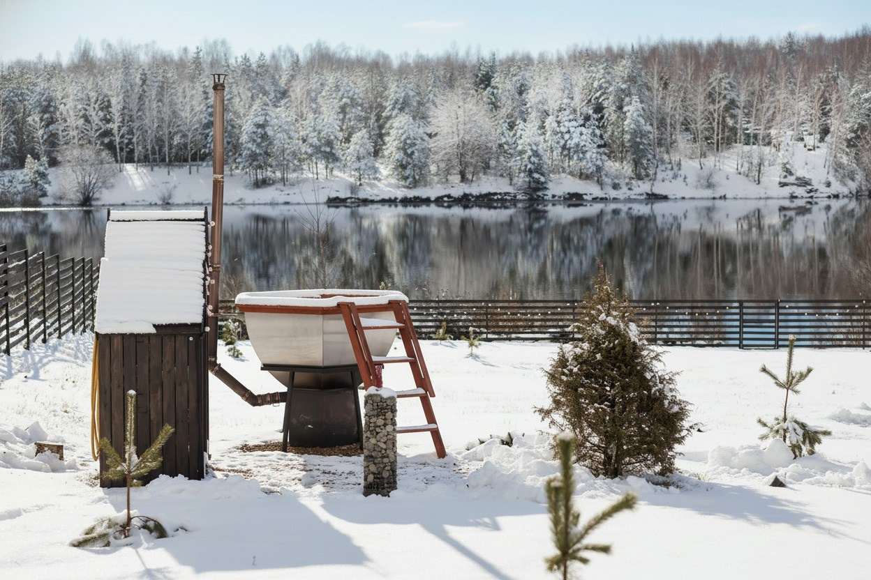 Глэмпинг. Аренда дома для отдыха в Брянске. Банный чан, зона BBQ. Дом на озере в Брянске. Отдых Брянск