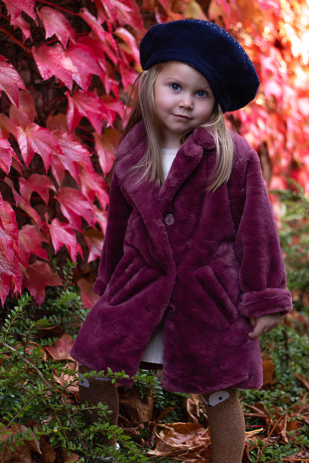 Autumn shiny girl. Family, Children and Business photographer in Belgium