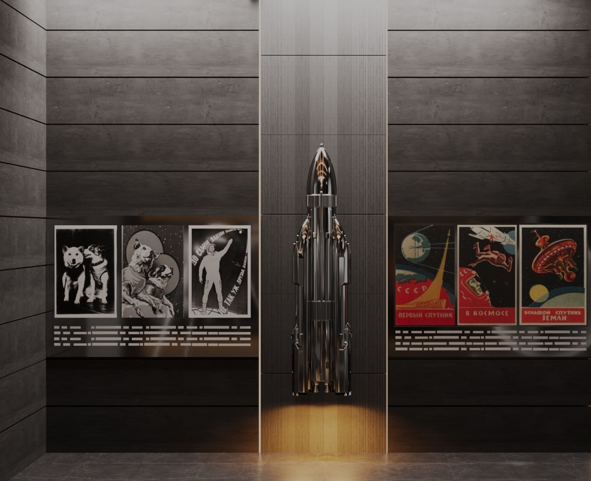 Выставочный комплекс, посвященный космонавтике. Студенческий проект, 2024 г. Главная