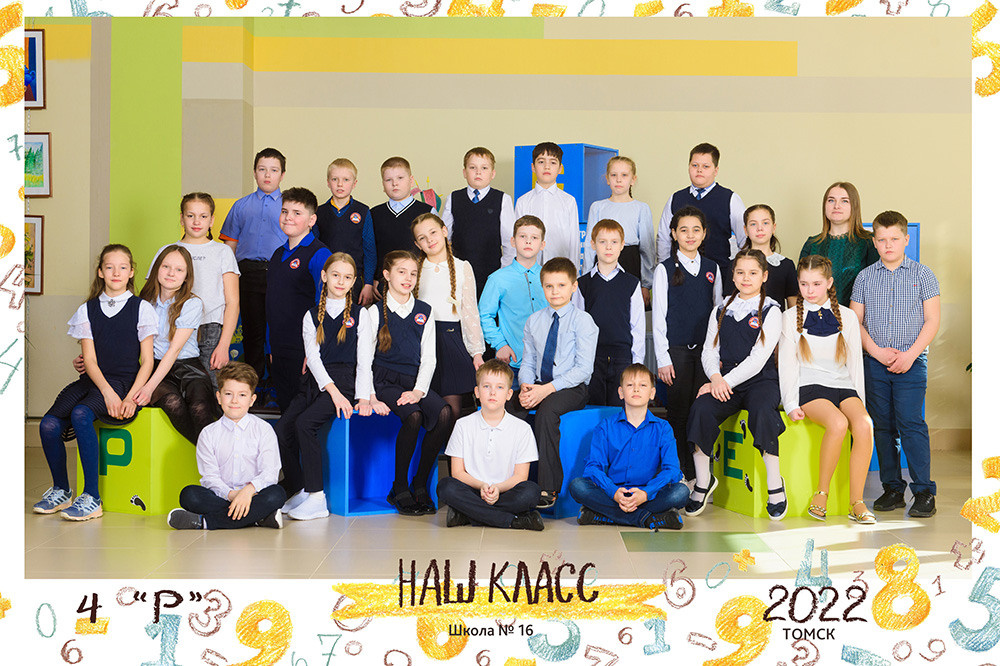 Общие фотографии в детском саду и школе. Студия выпускных альбомов Ольги Галкиной. Томск