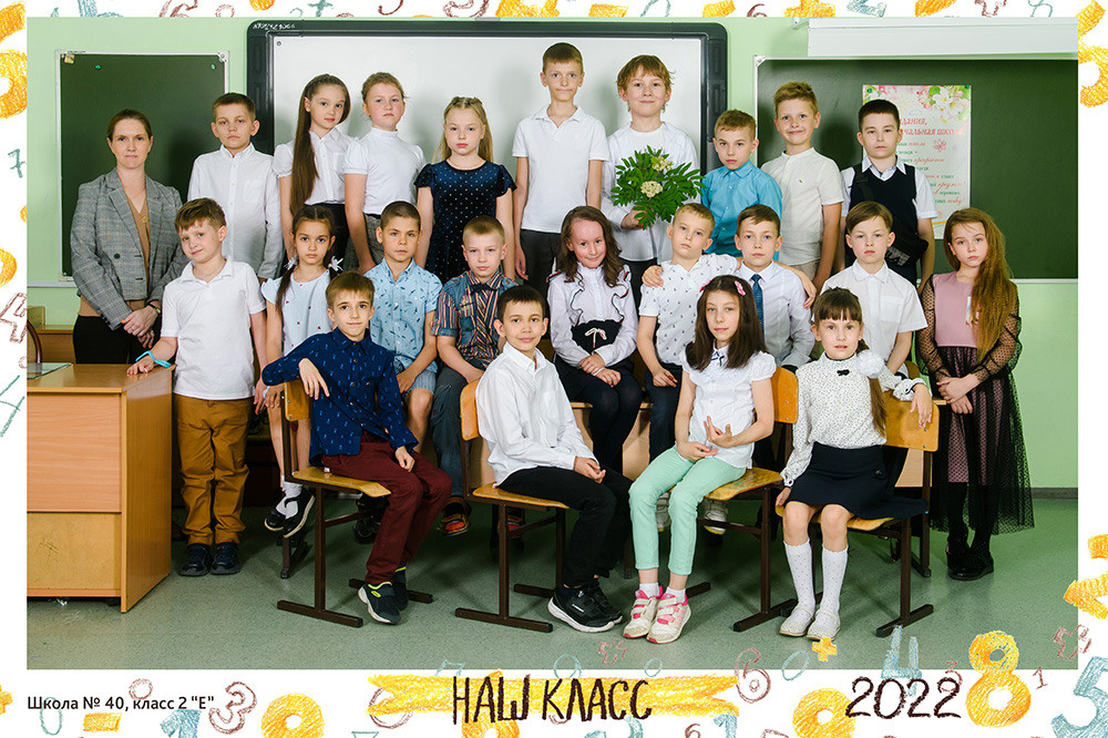 Общие фотографии в детском саду и школе. Студия выпускных альбомов Ольги Галкиной. Томск