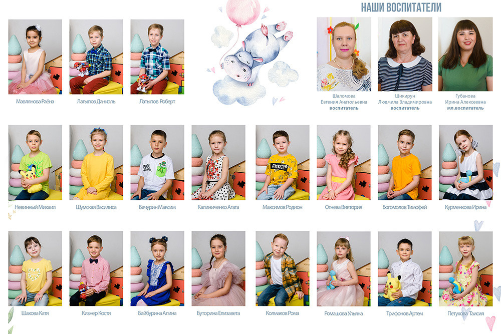 Общие фотографии в детском саду и школе. Студия выпускных альбомов Ольги Галкиной. Томск