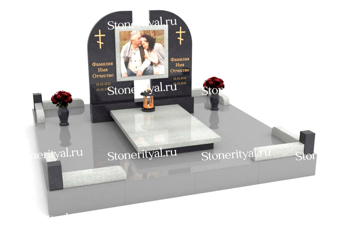 Семейные памятники. Изготовление и установка памятников в Москве и МО