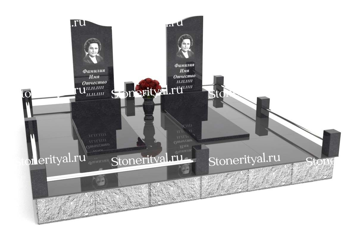 Семейные памятники. Изготовление и установка памятников в Москве и МО