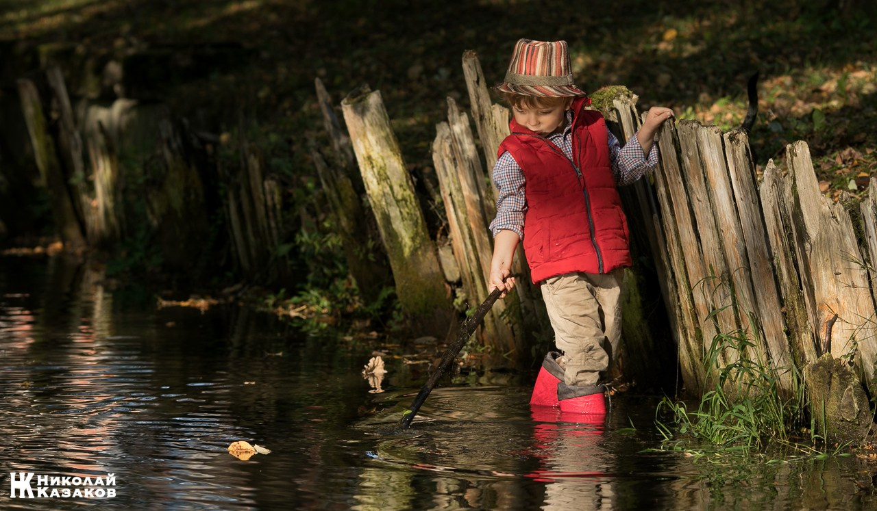 Детская фотосессия на природе. Николай Казаков. Профессиональный фотограф. Преподаватель фотографии