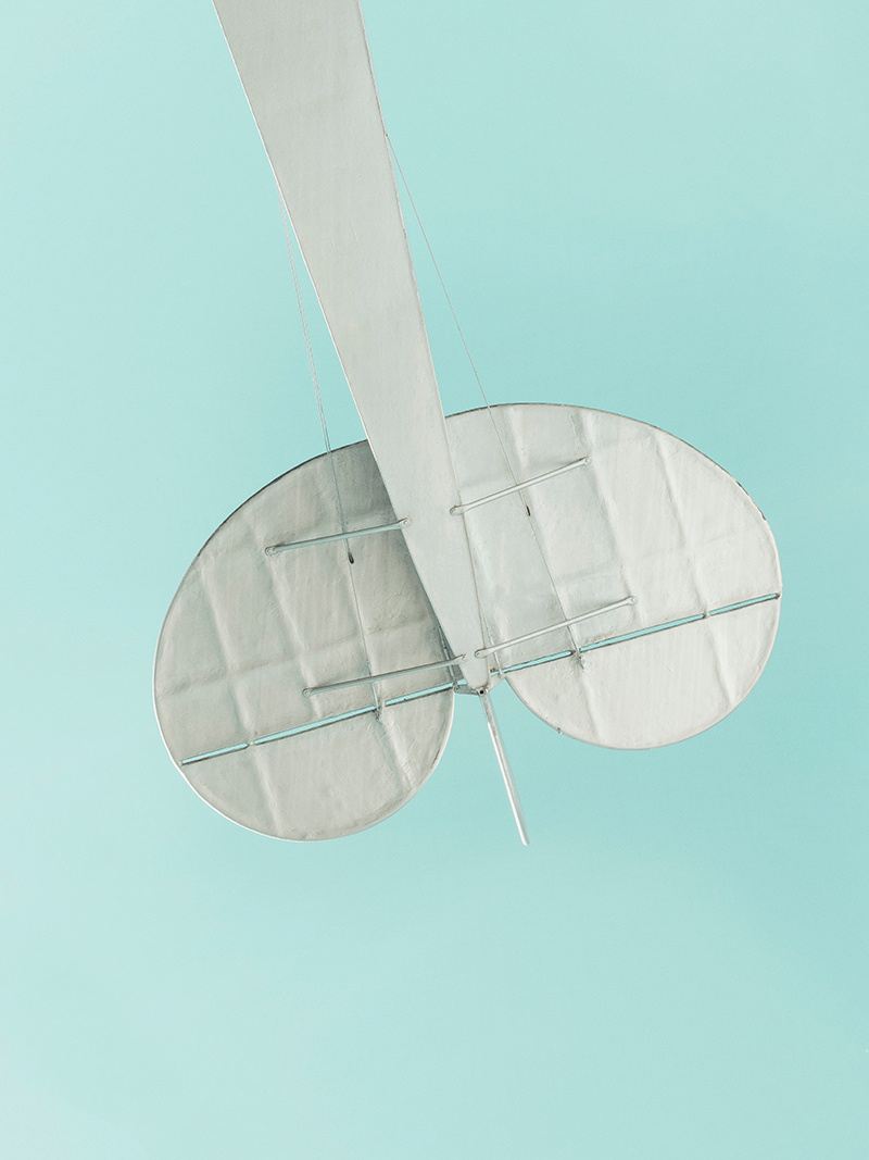 blue sky plane contemporary art