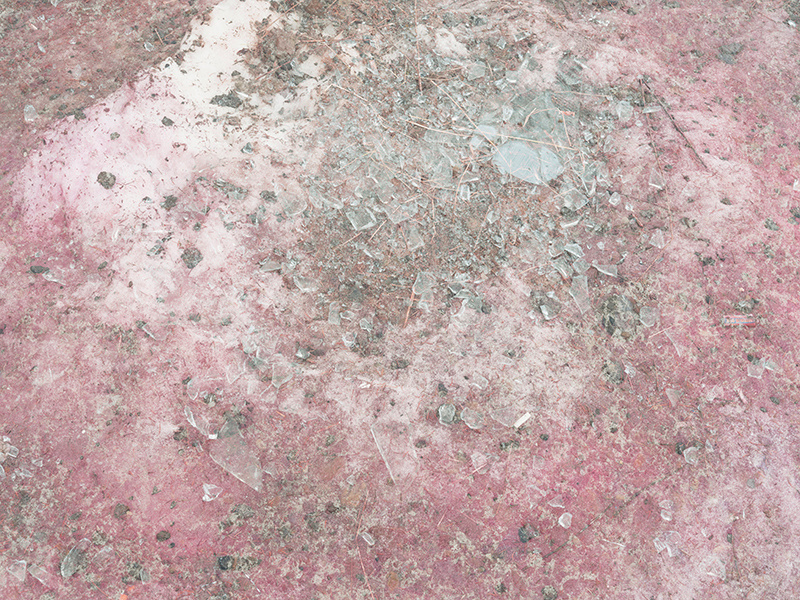 pink ice winter russia