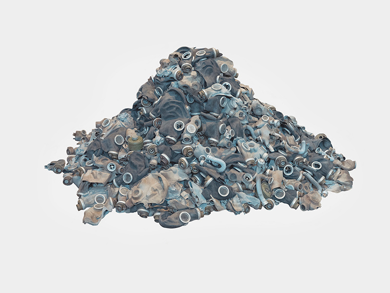 gas mask installation contemporary art