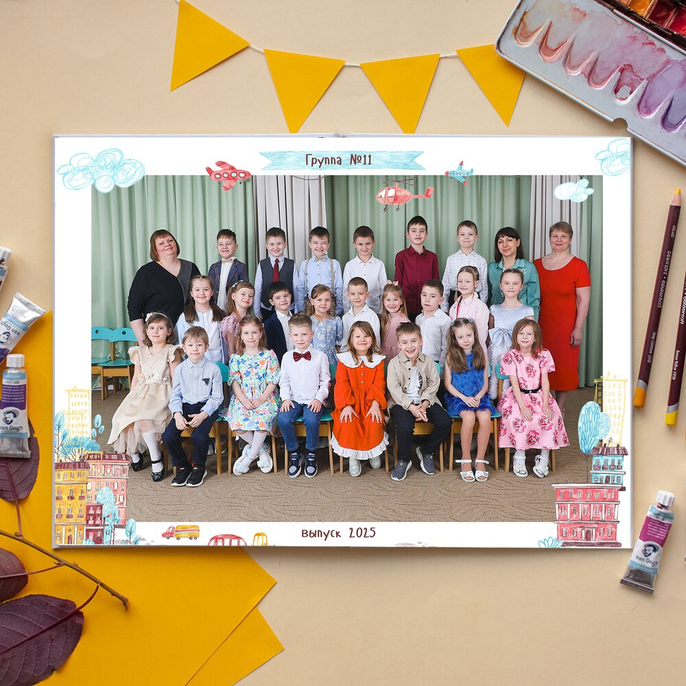 АЛЬБОМ 5 РАЗВОРОТОВ (10 страниц). Школьный фотограф Олеся Галатова