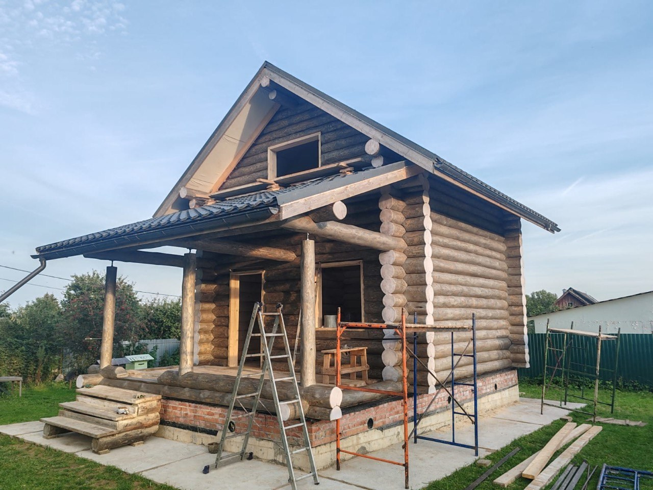 Срубы домов и бань в посёлке Золотково Владимирской области