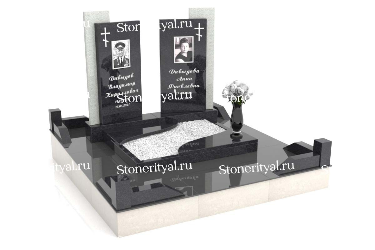 Семейные памятники. Изготовление и установка памятников в Москве и МО