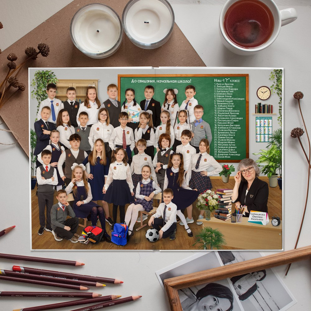 4 разворота 4кл. Детский, семейный и школьный фотограф Светлана Волжанина