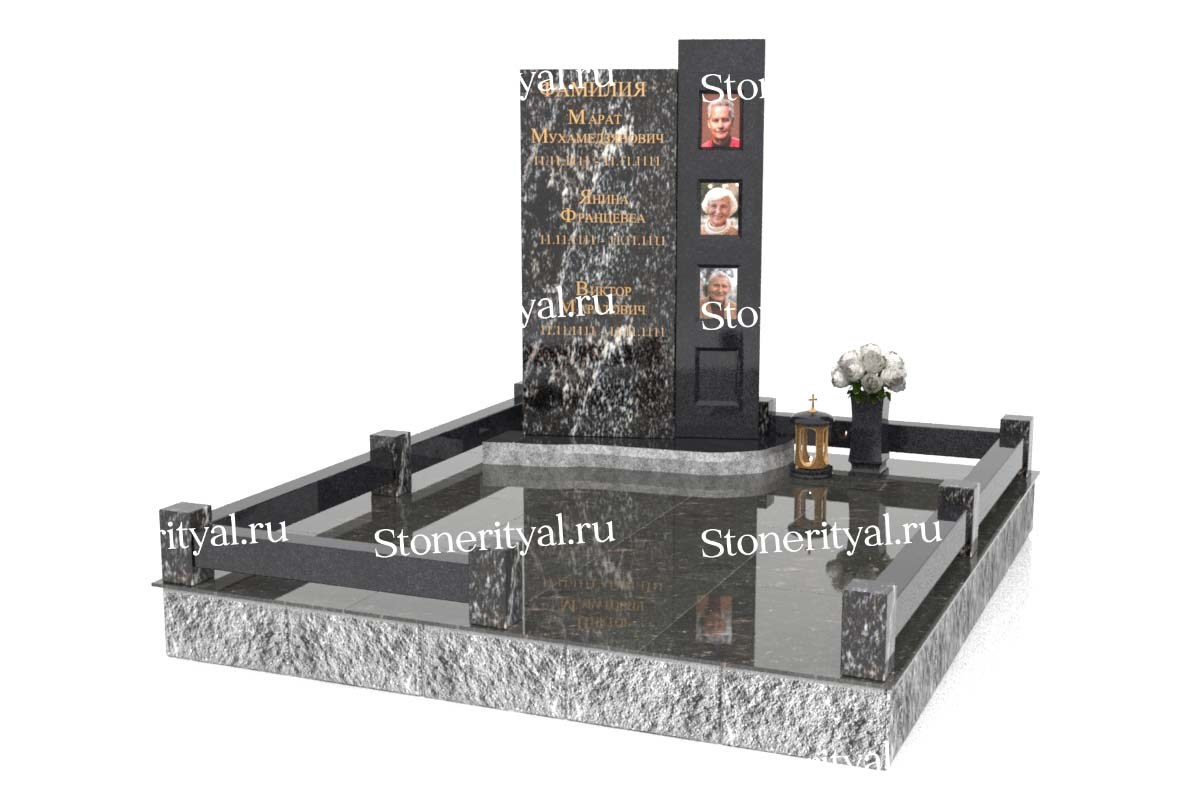 Семейные памятники. Изготовление и установка памятников в Москве и МО