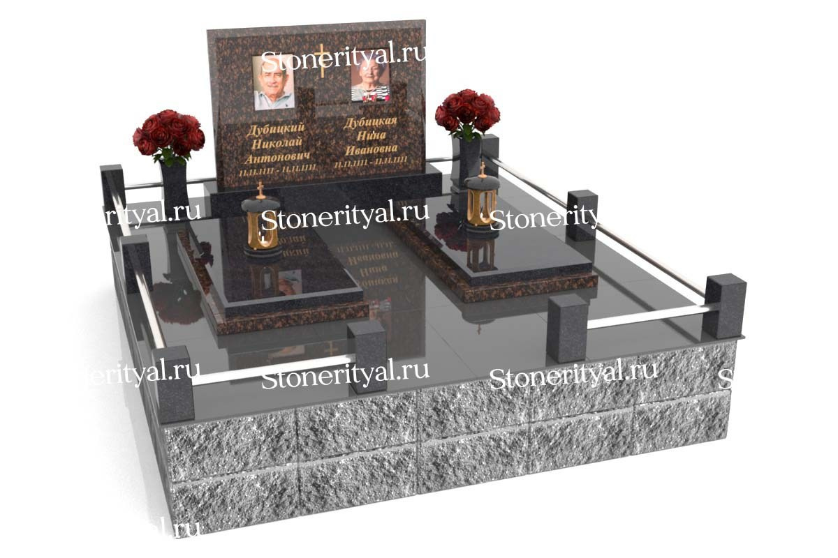 Семейные памятники. Изготовление и установка памятников в Москве и МО