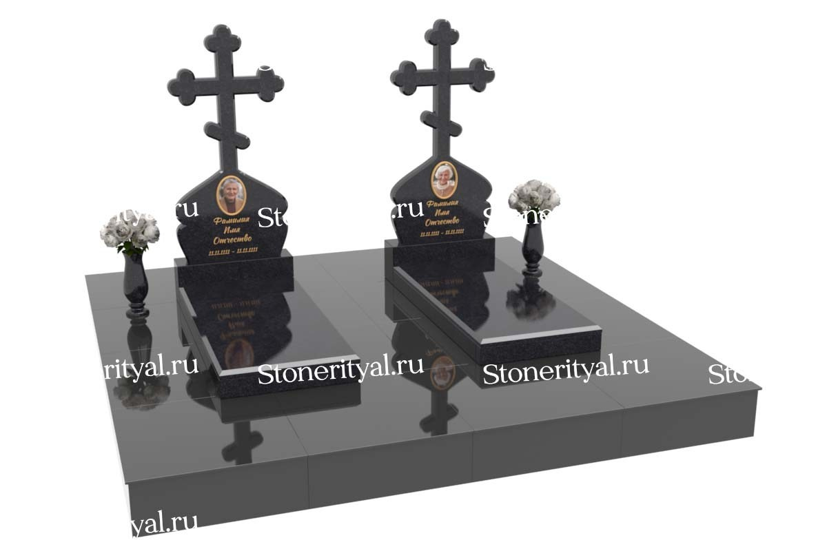 Семейные памятники. Изготовление и установка памятников в Москве и МО