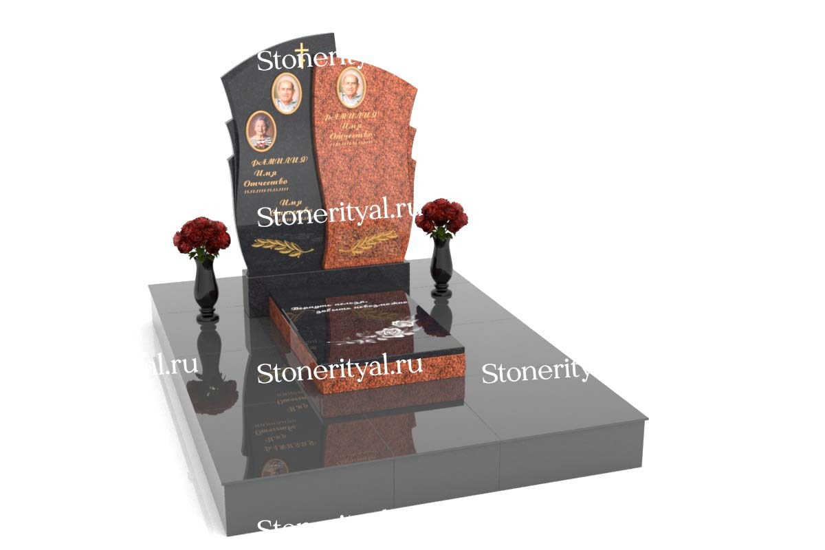 Семейные памятники. Изготовление и установка памятников в Москве и МО