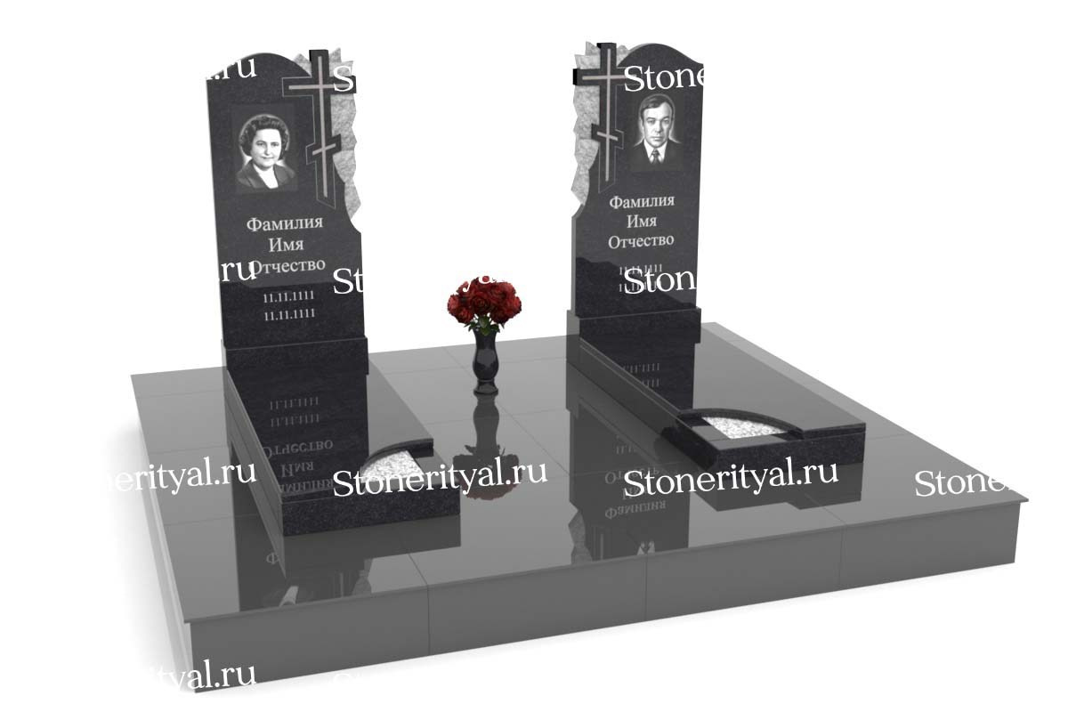 Семейные памятники. Изготовление и установка памятников в Москве и МО