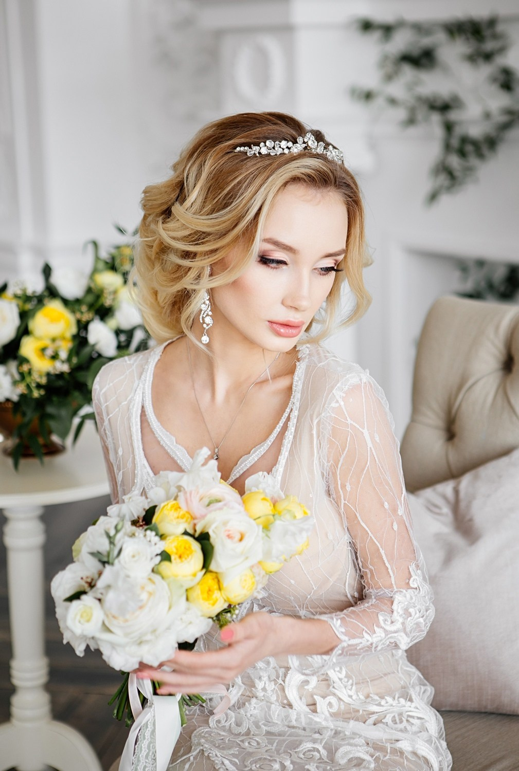 Нежный свадебный макияж от свадебного стилиста студии Москвичка Кандаловой Елены