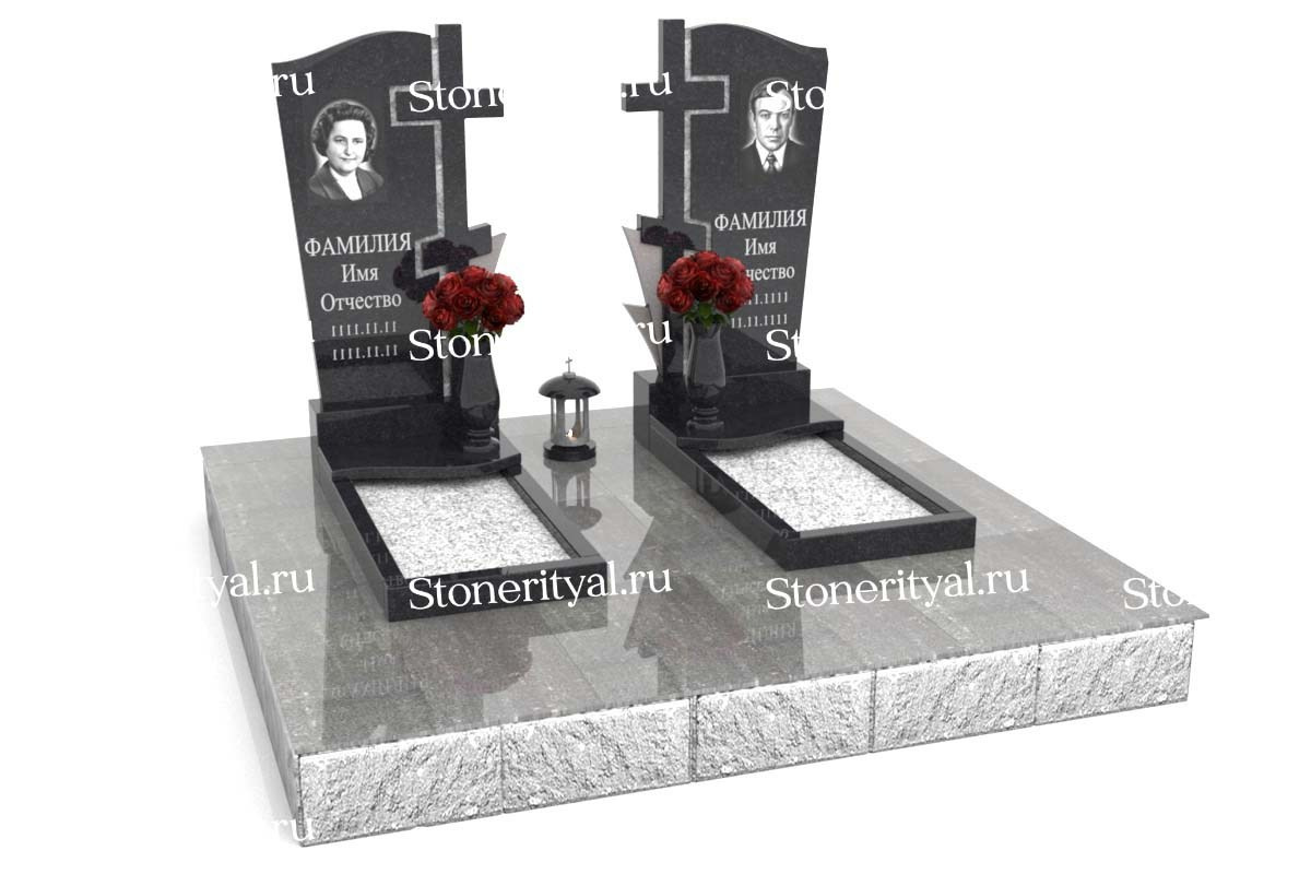 Семейные памятники. Изготовление и установка памятников в Москве и МО