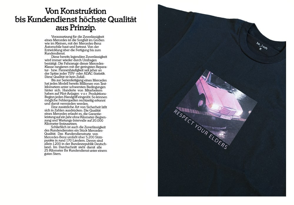 Фотография Мерседес 123 нанесена методом прямой печати