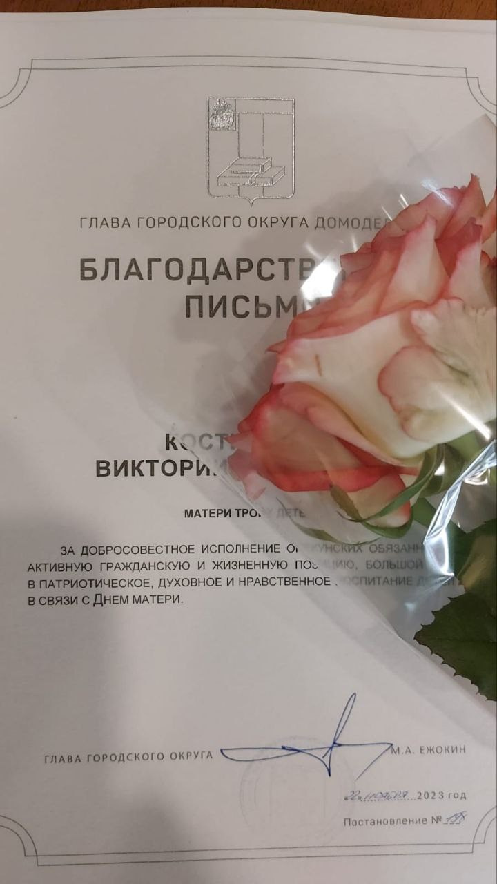 Концерт ко Дню Матери. Женсовет микрорайона Южный Домодедово