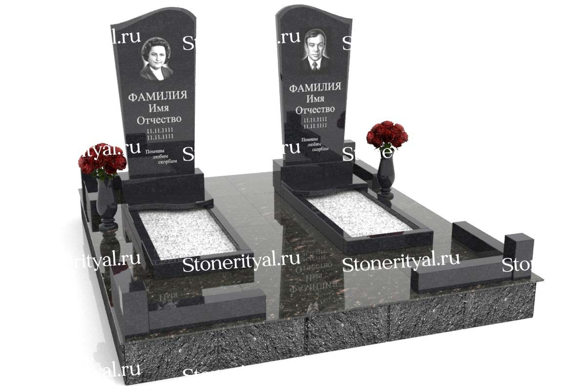 Семейные памятники. Изготовление и установка памятников в Москве и МО