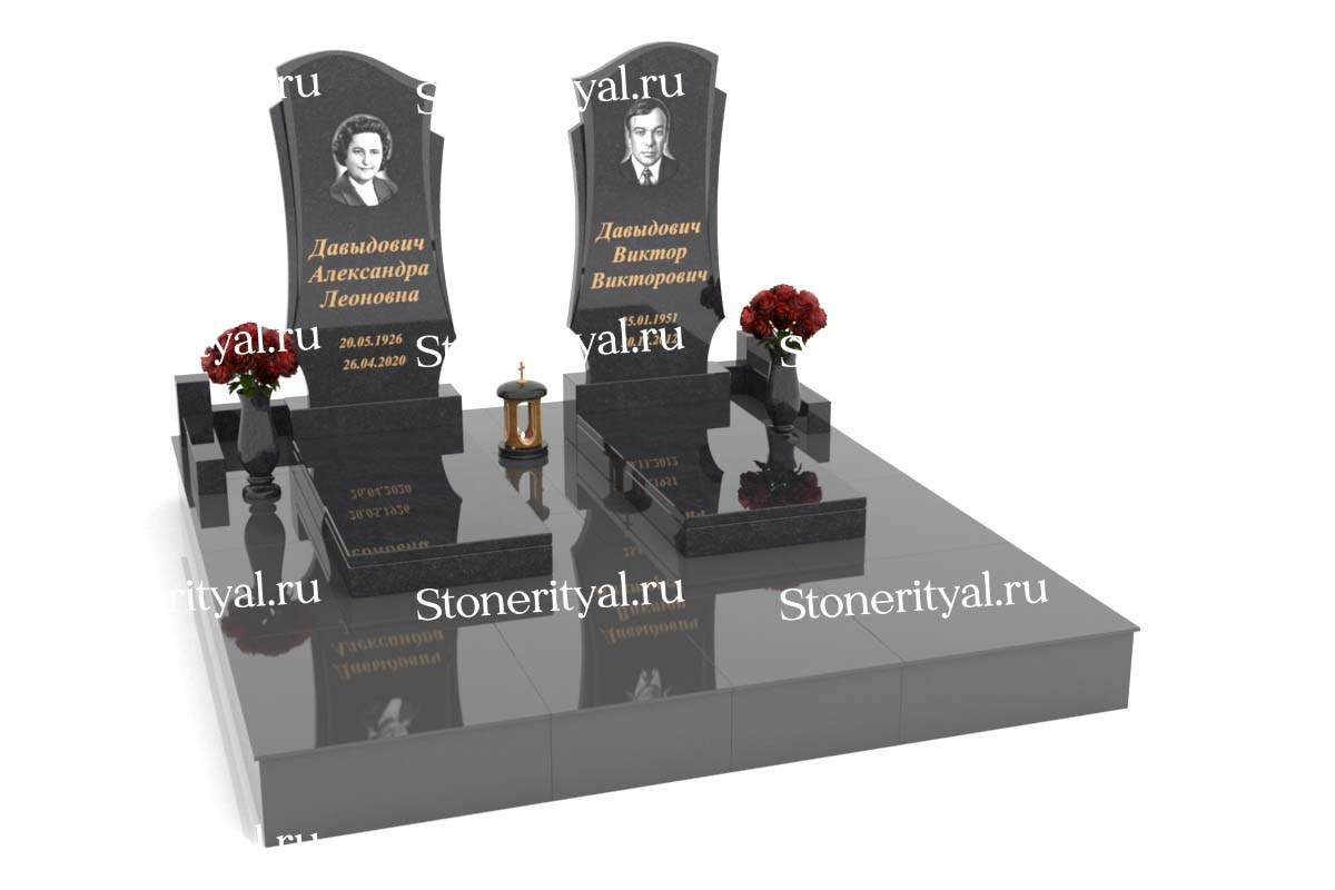 Семейные памятники. Изготовление и установка памятников в Москве и МО