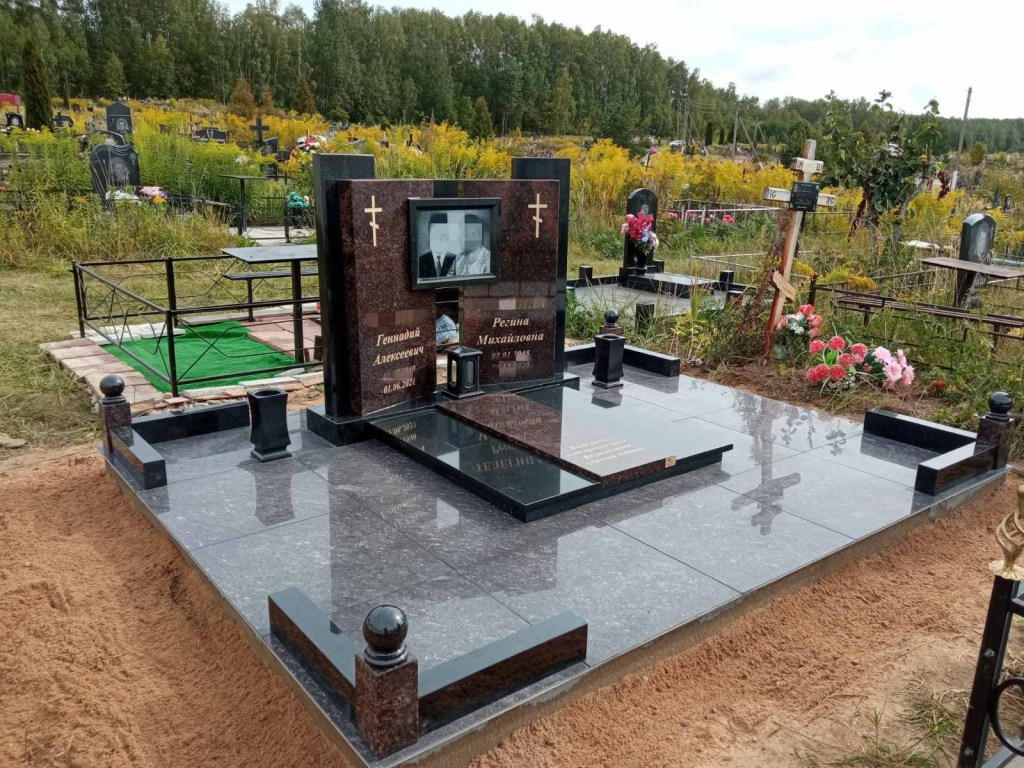 Реальные фото работ. Изготовление и установка памятников в Москве и МО