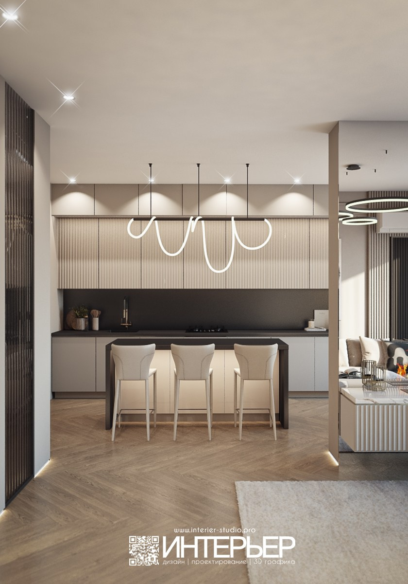 Дизайн-проект квартиры Михаила. ЖК Печорин. Дизайн интерьера, 3D визуализация и 3D моделирование. Создание проектов и чертежей. КМВ: Кисловодск, Пятигорск, Ессентуки и удаленно