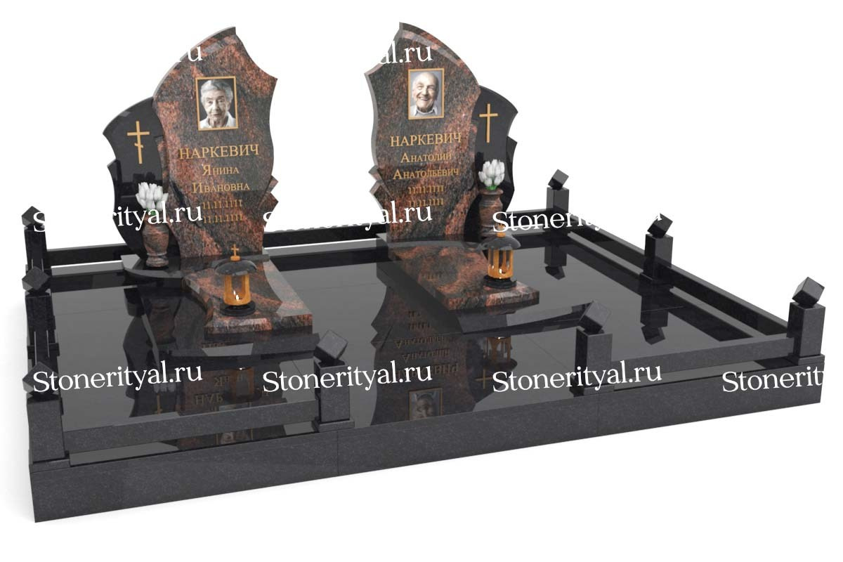 Семейные памятники. Изготовление и установка памятников в Москве и МО