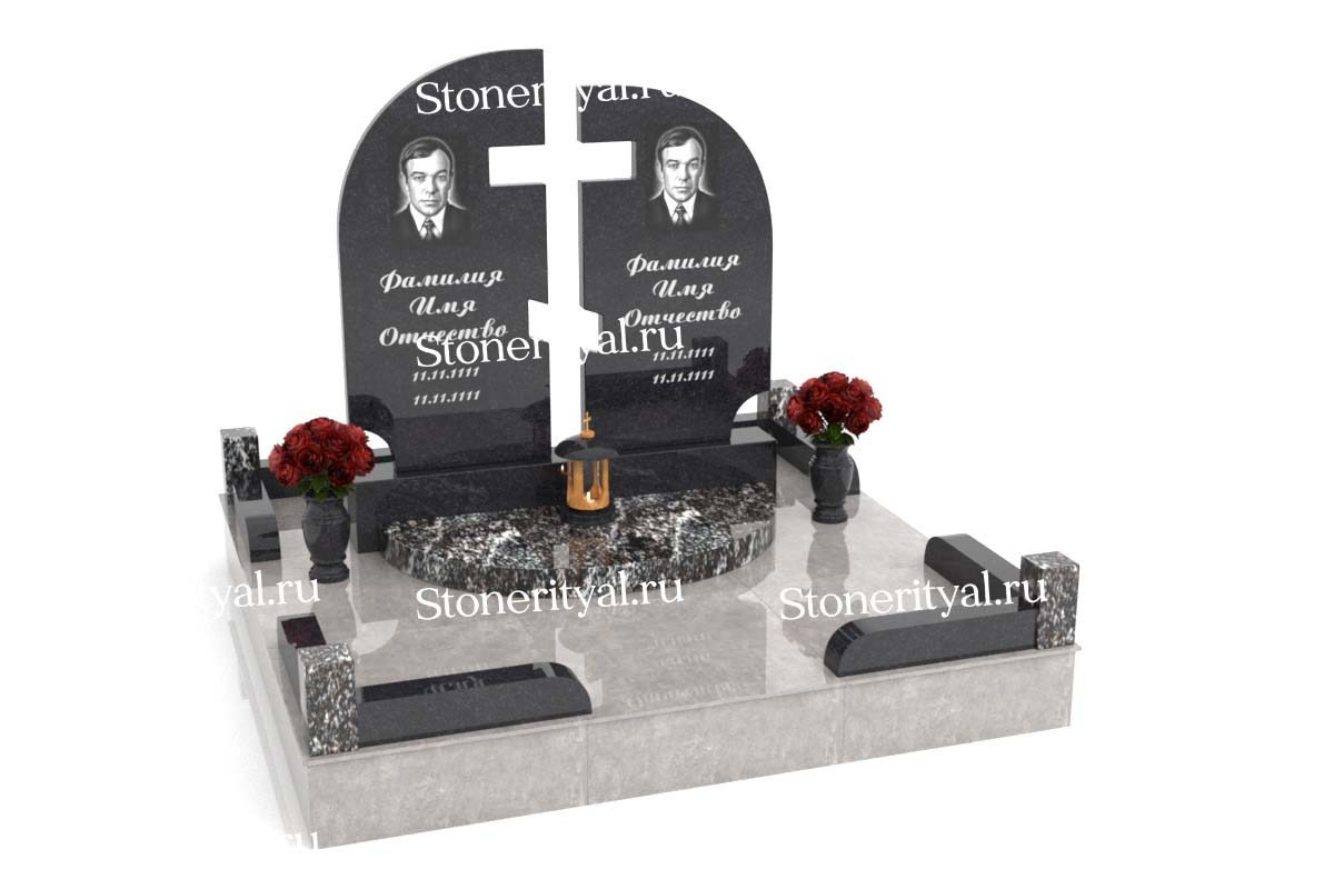 Семейные памятники. Изготовление и установка памятников в Москве и МО