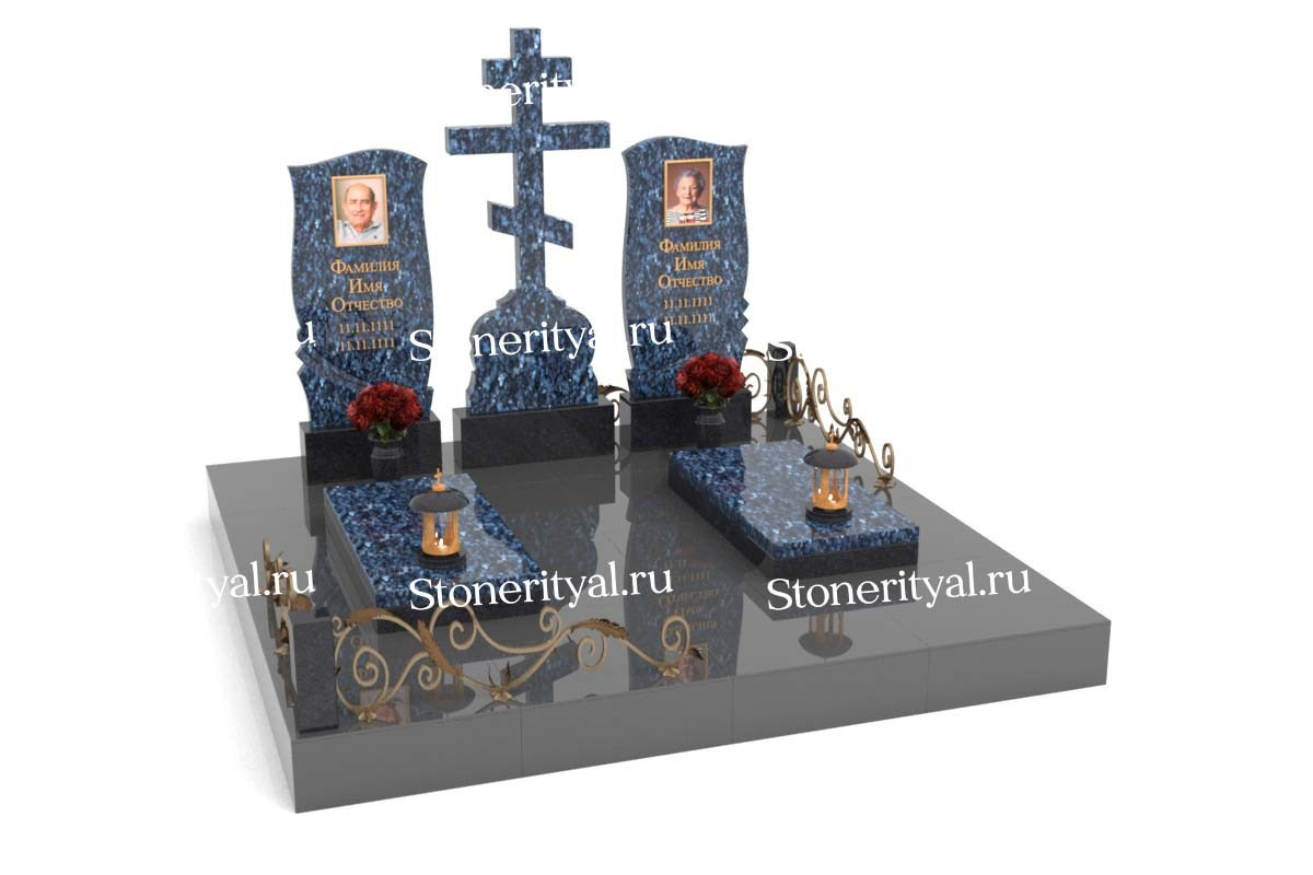 Семейные памятники. Изготовление и установка памятников в Москве и МО